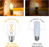 T45/T14 LED Bulb Dimmable, 2W Tubular Light Bulbs 25 Watt Equivalent, Vintage Filament Edison Bulb for Open Style Pendant Lights, E26 Medium Base,...