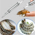 2Pcs Shrimp Deveiner Tool and Peeler, Toadfish Shrimp Cleaner, 5 in 1 Multifunctional Shrimp Peeler and Deveiner Tool, Oyster Shucking Knife, Ergo...