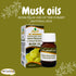 1 Pack Pure & Natural Musk Oil Cold Pressed El Hawag Elhawag Natural Concentrated Crude Perfect Fresh for Skin No Additives Non Gmo Kosher Halal (...