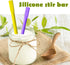 IHUIXINHE 18 Pcs Silicone Stir Sticks Set, Include 3 Pcs Silicone Spatula, 5 Pcs Silicone Epoxy Brushes, 4 Pcs Silicone and 6 Pcs Plastic Stir Sti...