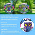 Owl Wind Spinner,Yard Art Garden Decor Owl Wind Spinners Outdoor Metal 3D Kinetic Sculptures Stainless Steel Wind Spinners Outdoor Indoor Clearanc...