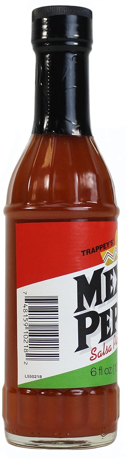Trappey's Mexi-pep Hot Sauce, 6-Ounce Bottle (Pack of 4)...