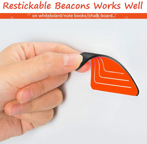 Beacons for Rocket Book- 2 Size, 10pieces Set with A Protective Case - Reusable Stickers Help to Digitize Upload Your Whiteboard Notes...