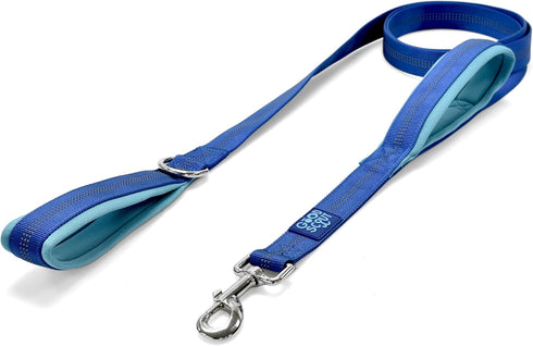 Good Scout Padded Handle Dog Leash, Durable Walking & Training Leash for Puppies & Adult Dogs with 2 Handles, Blue/Sky...