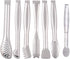 Small Serving Tongs Set 6-Inch Appetizer Tongs Stainless Steel Mini Tongs, Set of 6...