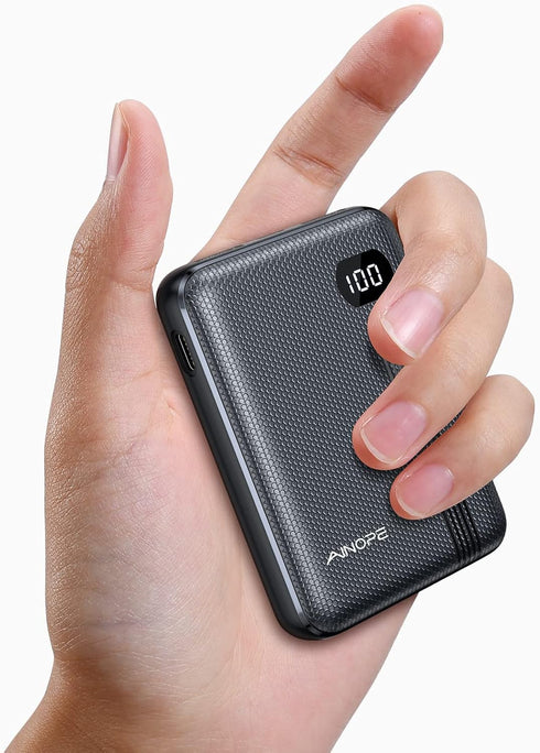 AINOPE Small Portable Charger for iPhone, Mini 10000mAh Power Bank,20W PD Fast Mini Mobile Power Bank,Small Portable Charger for iPhone 15/14/13/1...