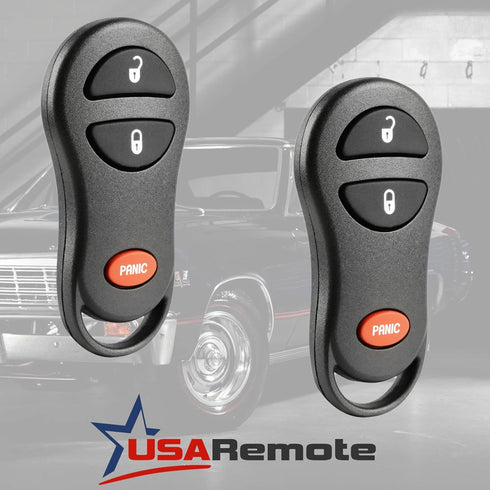 Key Fob fits 1999-2005 Chrysler Dodge Keyless Entry Remote (04686481), Set of 2...