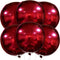 KatchOn, Huge Metallic Red Balloons - 22 Inch, Pack of 6 | Round 4D Mylar Balloon for Red Party Decorations | Burgandy Balloons for Birthday, Anni...