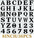 8 Inch Letter Stencils for Painting on Wood, 36pcs Large Stencil Letters Alphabet Stencils Drawing Templates for Wall Sign Home Decor...
