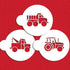 Designer Stencils Trucks Cookie Set, Beige/Semi-Transparent...