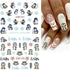 Christmas Nail Art Stickers12 Sheets Water Transfer Nail Stickers Cute Christmas Penguin Nail Decals Winter Nail Art Supplies Snowflake Elk Nail W...