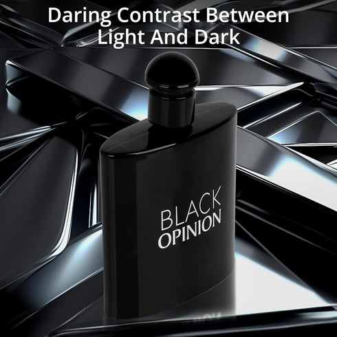 Black Opinion Eau De Parfum for Women Top Notes of Pear, Pink Pepper, Orange Blossom, Coffee, Jasmine, Bitter Almond & Licorice - Base of Vanilla,...