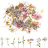 240 Pcs Plants Flowers Stickers, Botanical Stickers Set, Transparent Flower Stickers, Clear Pressed Wildflower Stickers Vintage Floral Botanical J...