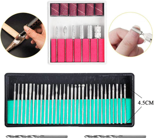 108 Pcs Engraving Tool Kit, Multi-Functional Electric Corded Micro Engraver Etching Pen DIY Rotary Tool for Jewelry Glass Wood Ceramic Metal Plast...