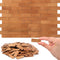 200 Pcs Miniature Dollhouse Flooring Mini Wooden Dollhouse Floor Boards 1 12 Scale Dollhouse Accessories Geometric Bamboo Doll House Furniture Woo...