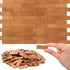 200 Pcs Miniature Dollhouse Flooring Mini Wooden Dollhouse Floor Boards 1 12 Scale Dollhouse Accessories Geometric Bamboo Doll House Furniture Woo...
