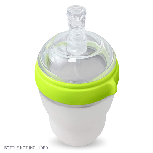 Anpei Straw Cup Straw Transitional Nipples Set of 2 with Nipple Storage Case Compatible with Comotomo Baby Bottles, 5 oz and 8 oz...
