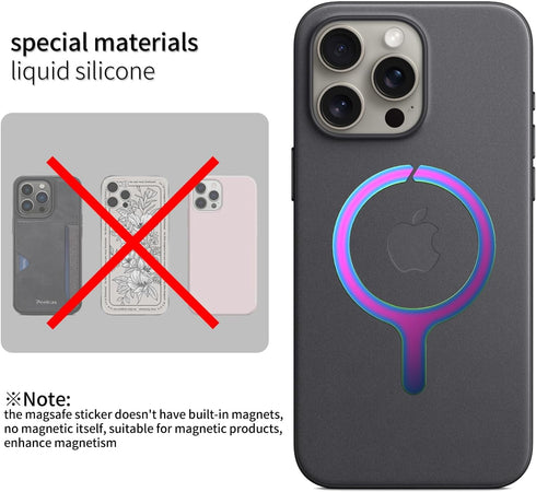 Magnet Ring Sticker Metal Plate for Magsafe Premium Ultra-Thin Universal Conversion Adapter Kit for Phone Case,Wireless Charger, Car Mount, Wallet...