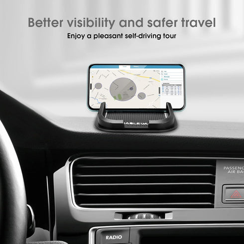 Anti Slip Pad Phone Holder for Car, Reusable Anti Slip Dashboard Pad with Heat Resistant and Damage Free Sticky Silicone Pads for Sunglasses, Keys...