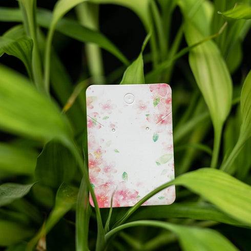 100Pack Flower Earring Cards for Display Necklace Card Jewelry Display Hanging Card Hang Tag 2.8"x2"...