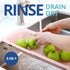 BLUE GINKGO Over the Sink Colander Strainer Basket - Wash Vegetables and Fruits, Drain Cooked Pasta and Dry Dishes - Extendable - New Home Kitchen...