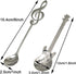 Maydahui 6PCS Guitar Spoons Music Note Teaspoon Set 18/10?304 ?Stainless Steel Musical Notation Dessert Spoon for Coffee Stirring Drink Mixing Mil...