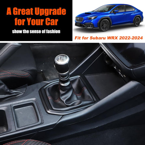 Gear Shift Frame Cover Trim ABS Control Gear Box Shift Knob Panel Frame Cover Sticker Compatible with Subaru WRX 2022 2023 (Matte Black)...