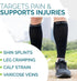 Run Forever Calf Compression Sleeves for Men and Women - Leg Compression Sleeve - Footless Compression Socks for Runners, Shin Splints, Varicose V...