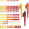 NEWEST 12 Pieces Fall Beadable Pens Bulk Thanksgiving Bead Pens with 36 Beads Fall DIY Pen Making Kit Black Ink Beaded Ballpoint Pens Kits for Tha...