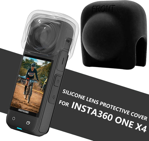 Lens Cap for Insta360 X4, Silicone Case Protector for Insta 360 ONE X4 Lens Guard Accessories...