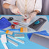LET'S RESIN Resin Polishing Strips Kit,33Pcs Resin Supplies with Sandpaper,Resin File Kit &Blocks,Scissors,Wooden Brush,Cloth,Resin Tools for Epox...