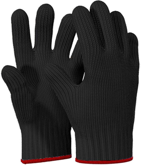 1 Pair Heat Resistant Gloves Oven Gloves Heat Resistant with Fingers Gloves Double Oven Mitt Set...