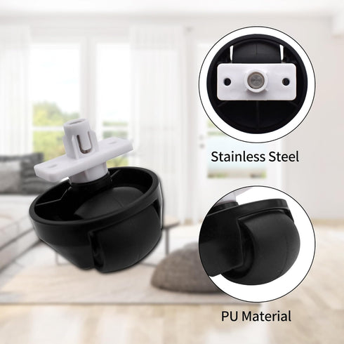 Front Caster Wheel Compatible with Robotock S7,S7+,S7 MaxV, S55 Max,S6 Pure,S6 MaxV,S8, S8+, S8 max Ultra Q5 Q7 Max Series Vacuum Cleaner Robot (4...