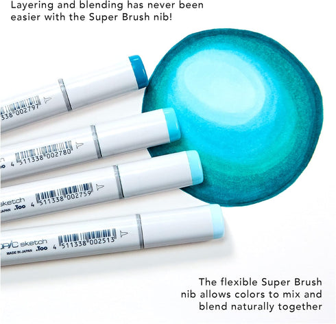 Copic Marker Sketch Color Fusion Markers, CSCF 3, 3-Pack, Red...