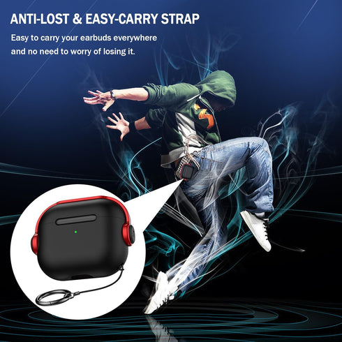 R-fun Airpods 3rd Generation Case with Secure Lock, Music Headset Earphone Protective Case Cover with Cleaning Kit Compatible with Apple Airpods 3...