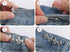 4 Pairs Bow Jeans Button Pins, Detachable Pant Waist Tightener Adjustable Waist Buckle Tighten Waist Buttons No Sew Pants Waist Adjuster Clips for...