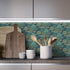 Green Forests Peel and Stick Wallpaper Deer Floral Contact Paper Removable Waterproof Wallpaper Self-Adhesive Wallpaper Decorative Wallpaper for B...