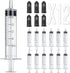 12 Pack - 5ml Plastic Syringes Separate Sterile Packaging Small Syringe Without Needle for Plant Hydroponic Liquid Measurement Pets Feeding Tools ...