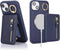 ?????? for iPhone 15 Case magsafe Compatible iPhone 15 case with Card Holder for Men iPhone 15 Wallet case Detachable Magnetic Leather Zipper Phon...