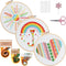 Konrisa Easy Embroidery Kit for Beginners Stamped Embroidery Starter Kit DIY Sewing Needlepoint Cross Stitch for Kids & Adults, Stitch Practice Ki...