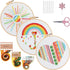 Konrisa Easy Embroidery Kit for Beginners Stamped Embroidery Starter Kit DIY Sewing Needlepoint Cross Stitch for Kids & Adults, Stitch Practice Ki...