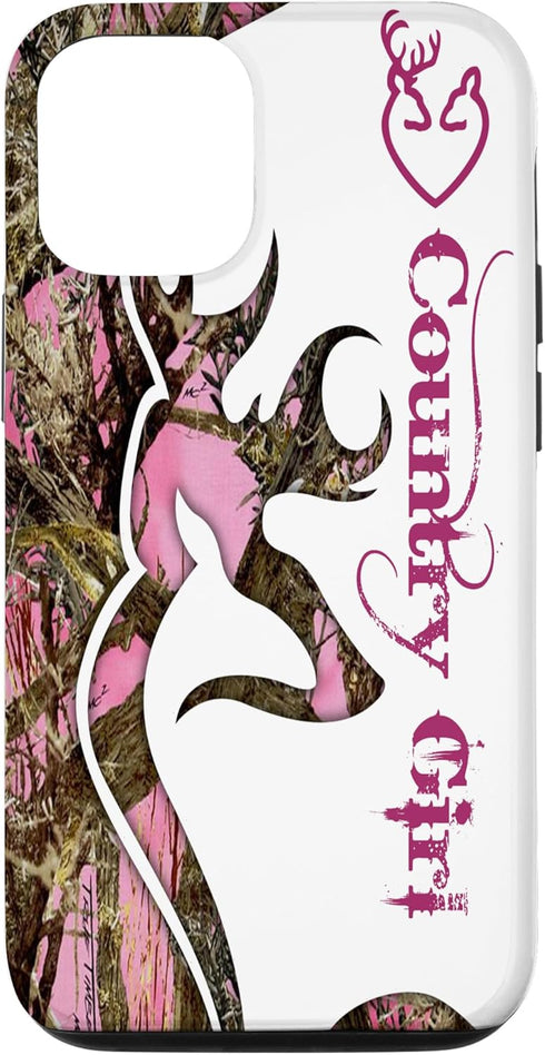 iPhone 15 Country Girl Pink Phone Case Deer Lover Case...