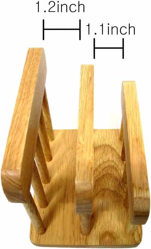 LENITH Wooden Dual Cutting Board Rack Chopping Board Organizer Stand Holder Kitchen...