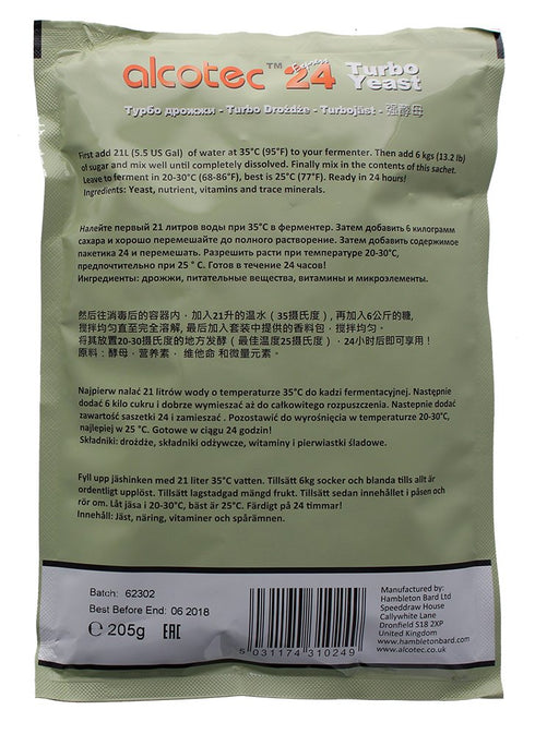 24 Hour Pure Turbo Yeast...