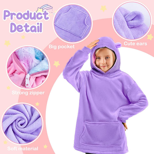G.C 2 in 1 Plush Unicorn Stuffed Animal & Hoodie Unicorn Gifts for Girls Kids Toys, Rainbow Unicorn Plushies Soft Pillow, Birthday Gift for Toddle...