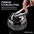 Ashtray,Stainless Steel Ashtray with Lid Bling Crystal Diamonds,Cigarette Ashtray for Indoor or Outdoor Use,Ash Holder for Smokers,Desktop Smoking...