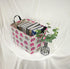 Elephant Print Rectangular Storage Bin Shelf Basket Canvas Fabric Toy Box,Waterproof Coating Nursery Hamper with Handles,Gift Basket for Home,Offi...