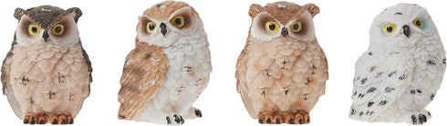 George S. Chen Imports SS-G-54281 Imports Owl Figurines (Set of 4), 2"...