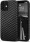 Tasikar Compatible with iPhone 12 Mini Case Carbon Fiber Leather Design with TPU Hybrid Slim Case (Black)...