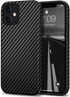 Tasikar Compatible with iPhone 12 Mini Case Carbon Fiber Leather Design with TPU Hybrid Slim Case (Black)...